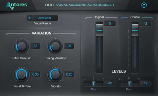 Antares Duo:       Automatic     Vocal Doubler